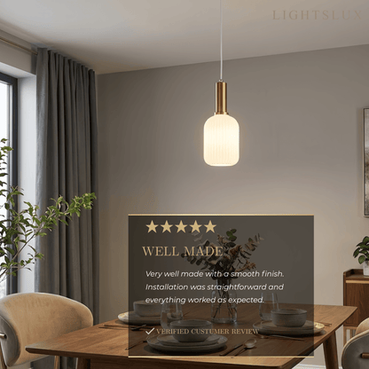 Crema Nordic White Pendant Light