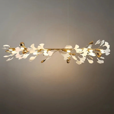 Excelis Art Deco Chandelier - Gold Ceramic/Metal for Living Room