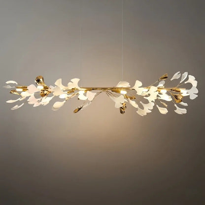 Excelis Art Deco Chandelier - Gold Ceramic/Metal for Living Room