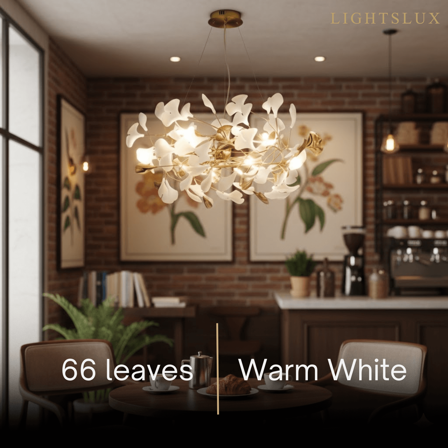 Excelis Art Deco Chandelier – Ceramic Design for Dining Room