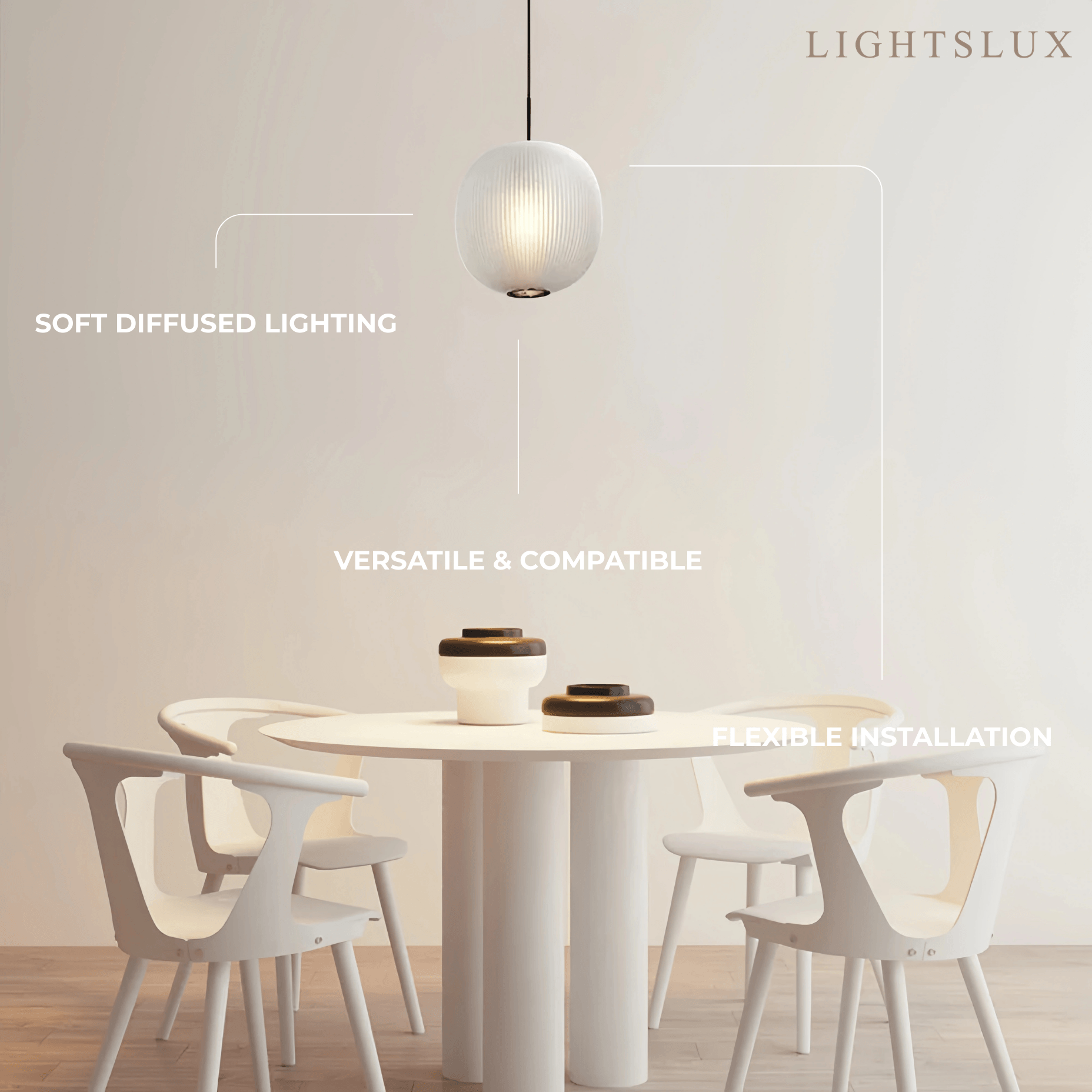 Vetro Modern Cylinder Pendant Light 
