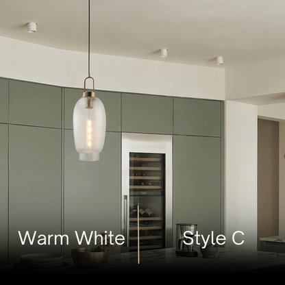 Vetro Industrial Glass Bottle Pendant Light