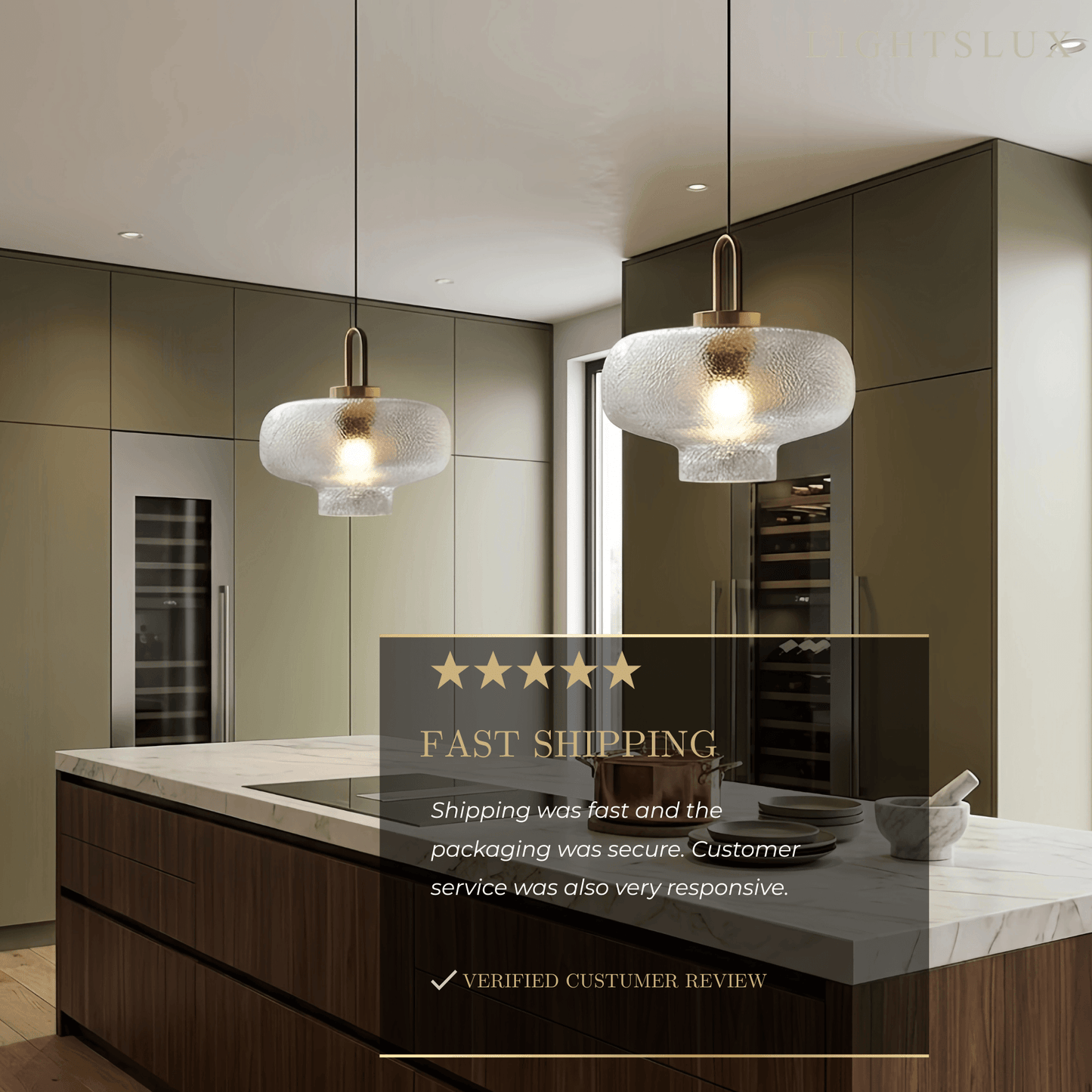 Vetro Industrial Glass Bottle Pendant Light