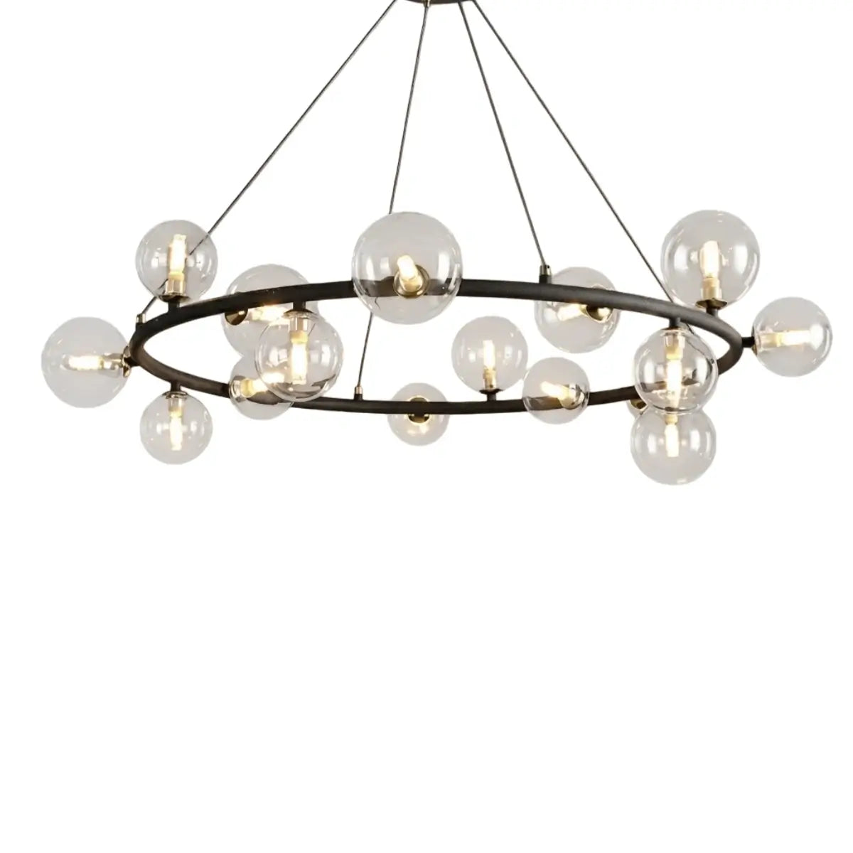 Chandelier - Metal Frame with Bubble Design for Living Room