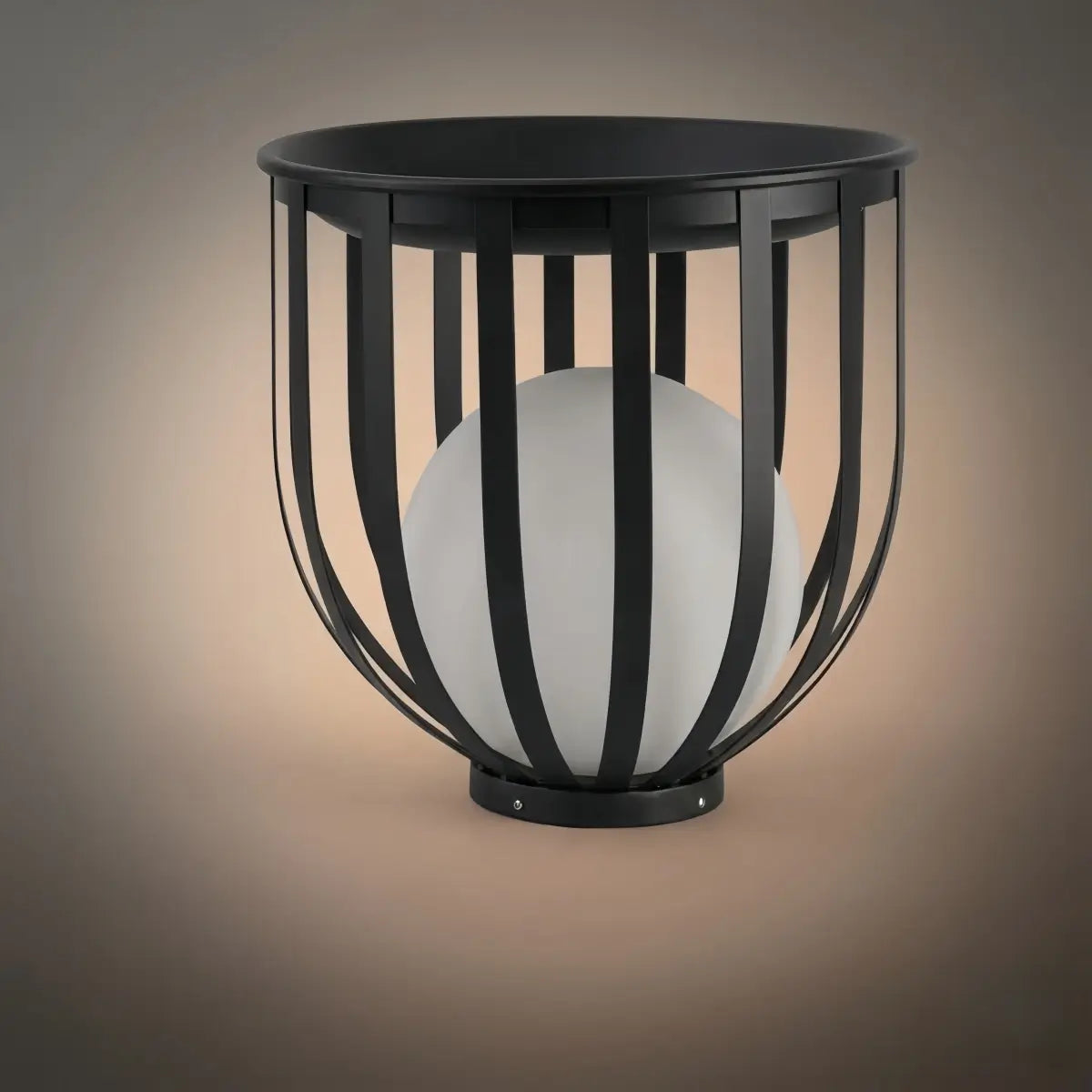 Arcato Modern Black Outdoor Floor Lamp