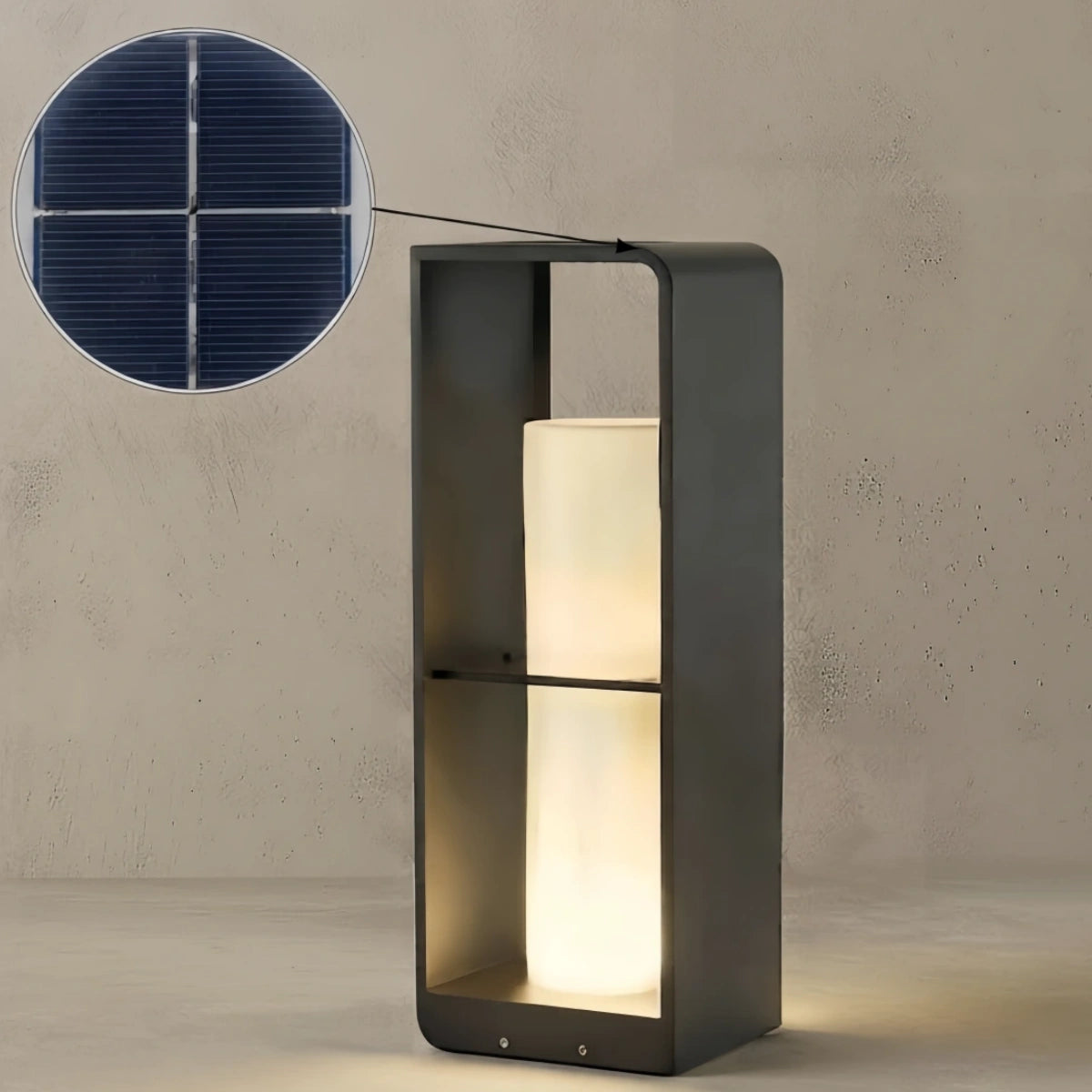 Irondale_Modern_Solar-Powered_Outdoor_Path_Light_--_Candle-Style