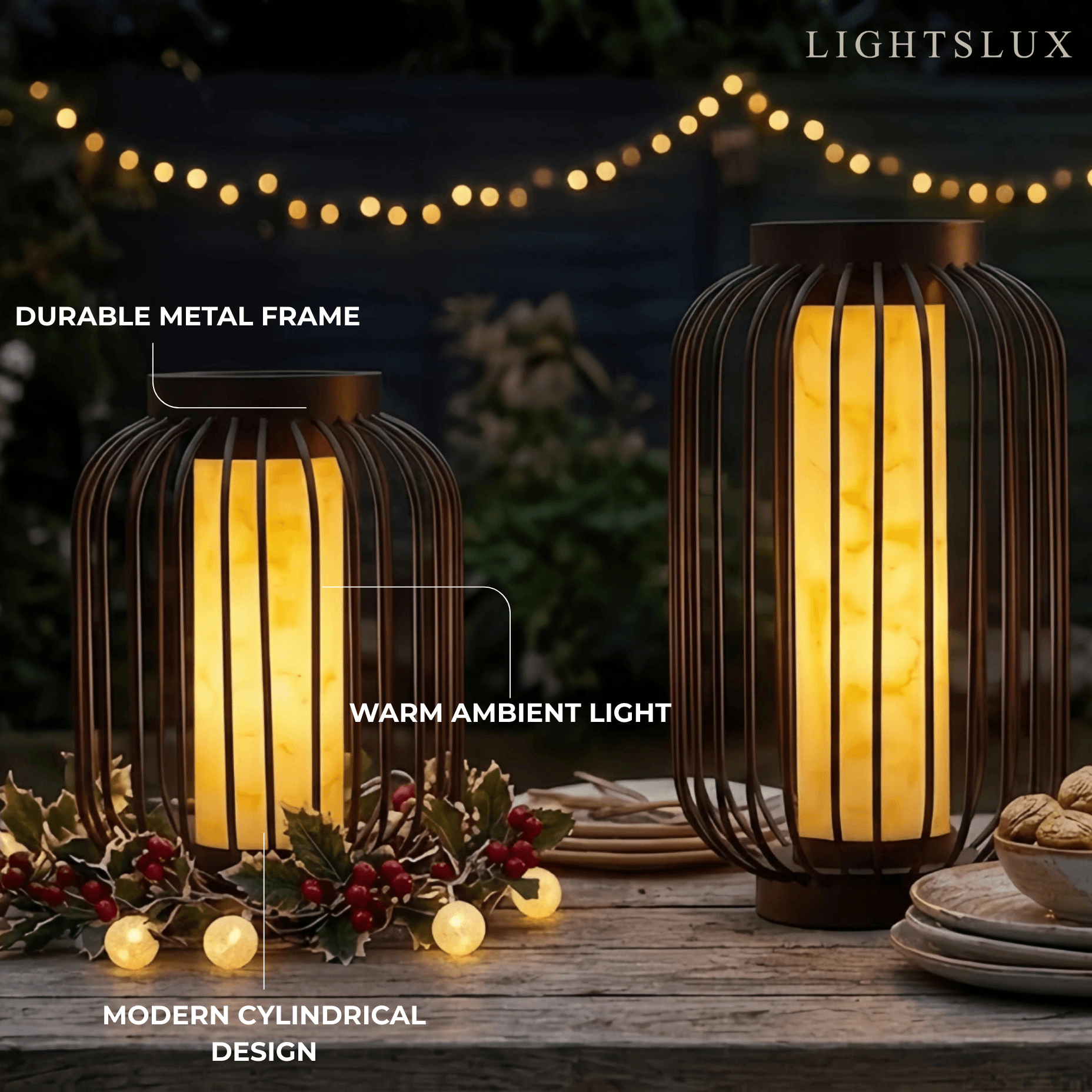 Lunara Modern Solar Floor LampA