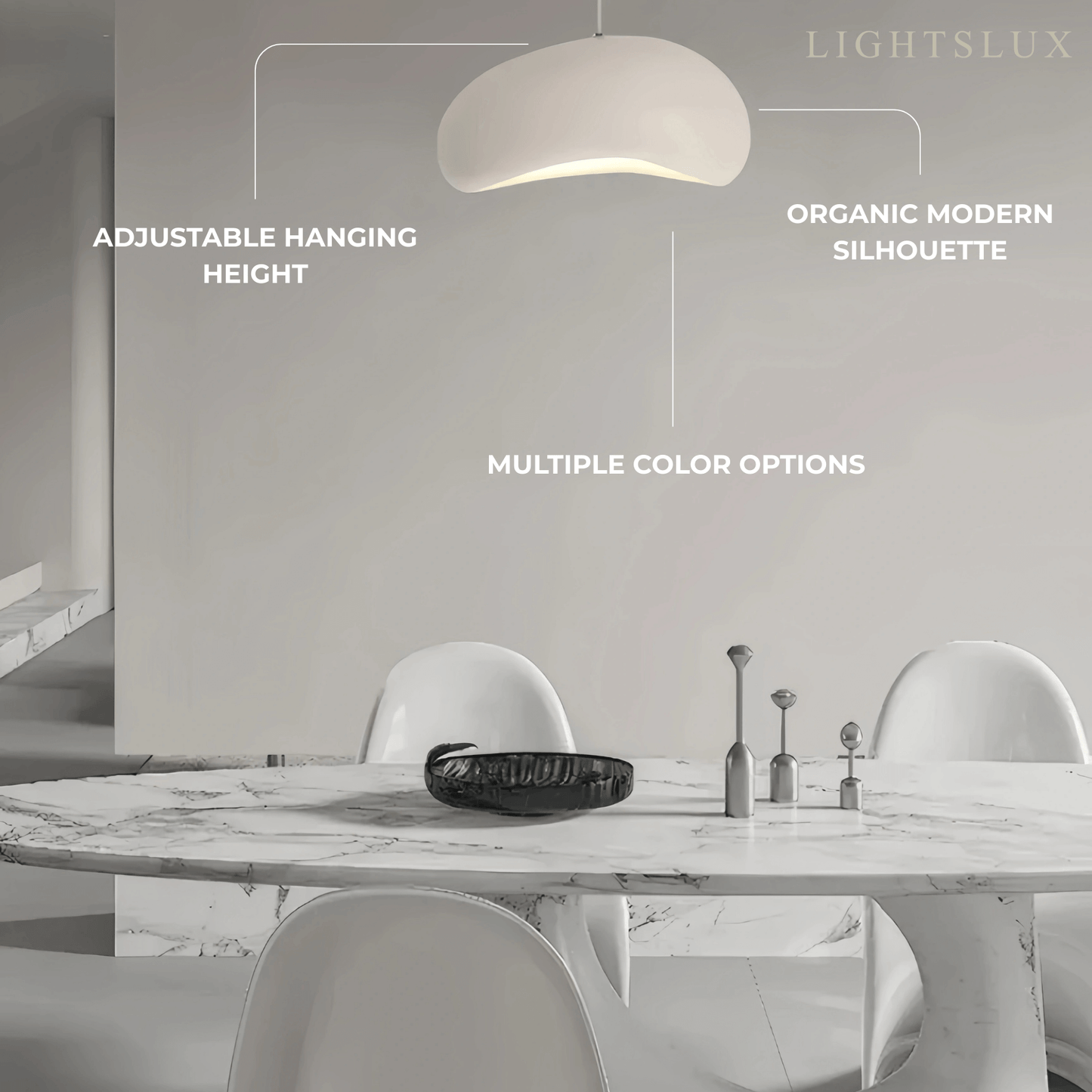 Morandia Modern Bread-Shaped Pendant Light
