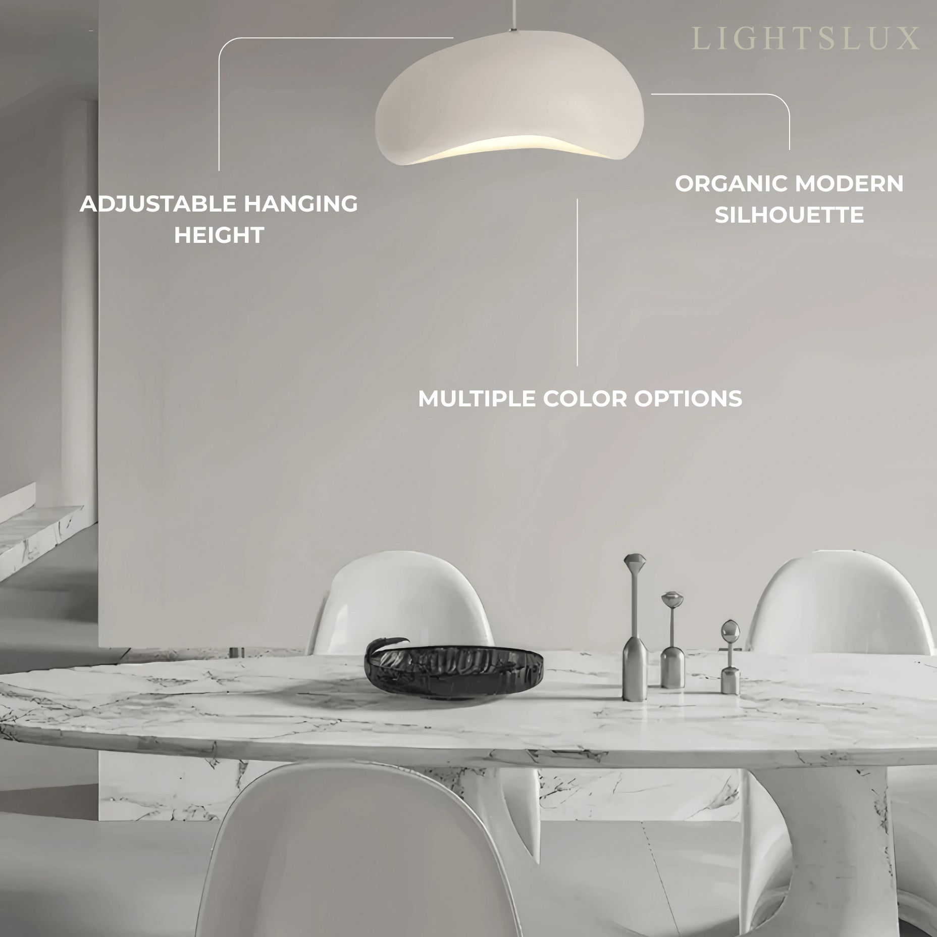 Morandia Modern Bread-Shaped Pendant Light