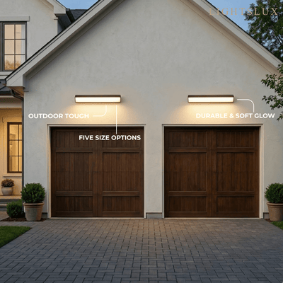 Arcato Minimalist Outdoor Wall Lamp - Light for Courtyard