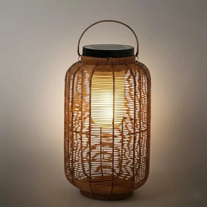 Farmhouse_Floor_Lamp_-Metal_Rattan_Lantern_in_Natural_Wood_Color_Garden