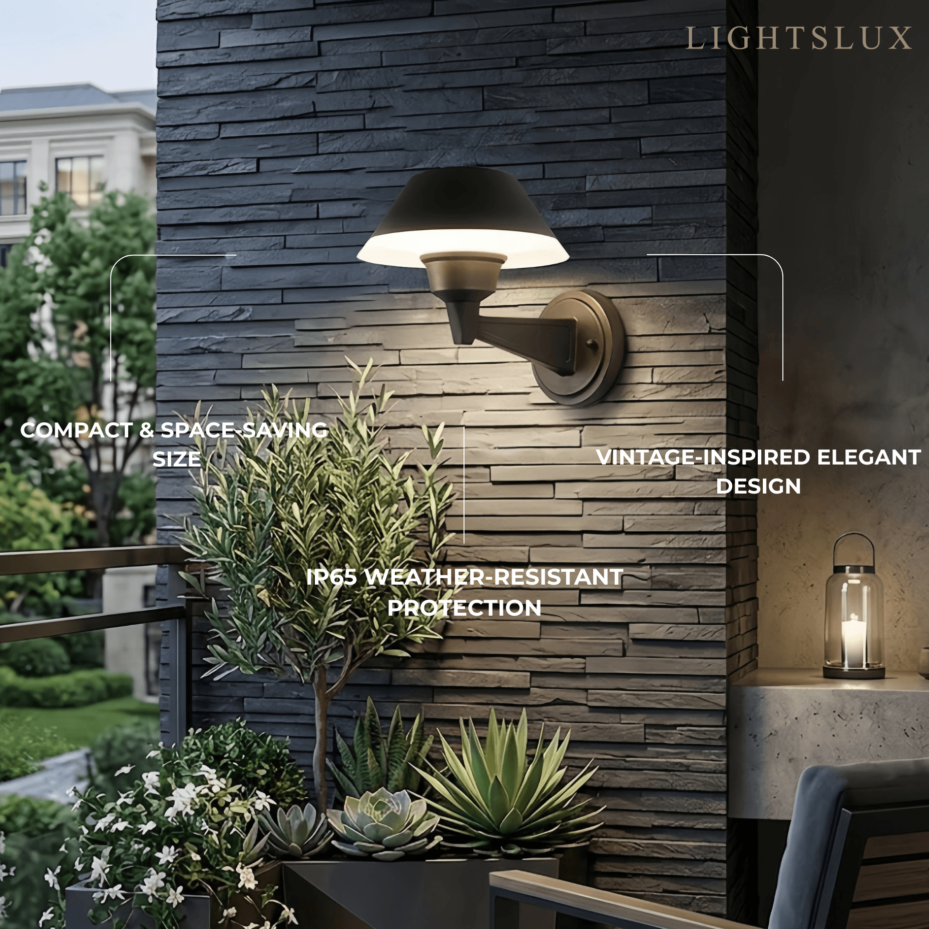 Irondale Vintage Outdoor Wall Lamp