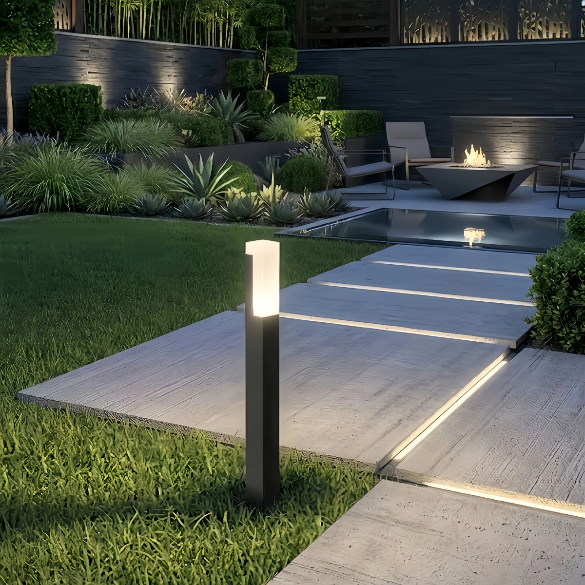 Modern_Pathway_Lights_-_Black_Metal_Acrylic_Rectangular_Design