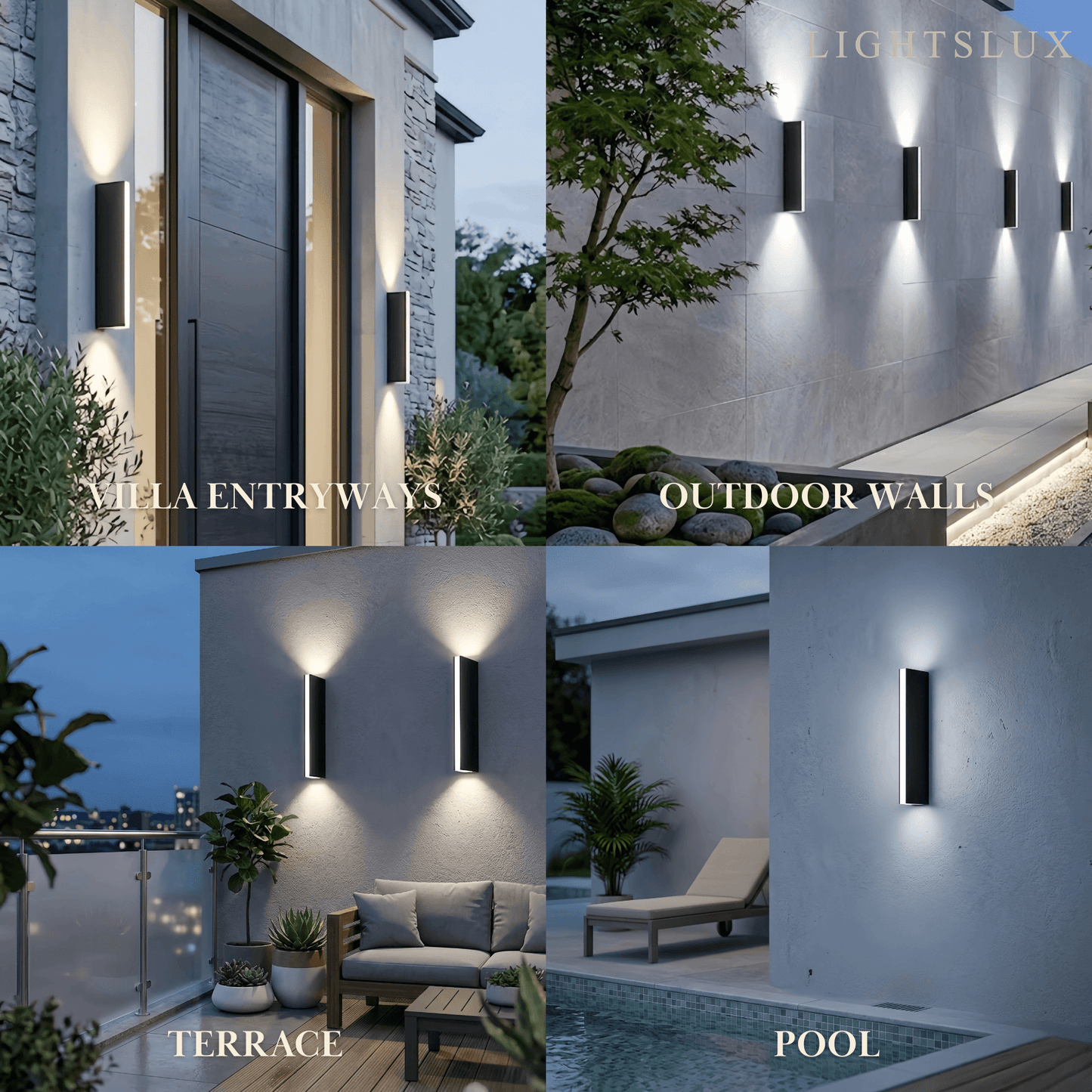 Modern Triangular Outdoor Wall Lamp