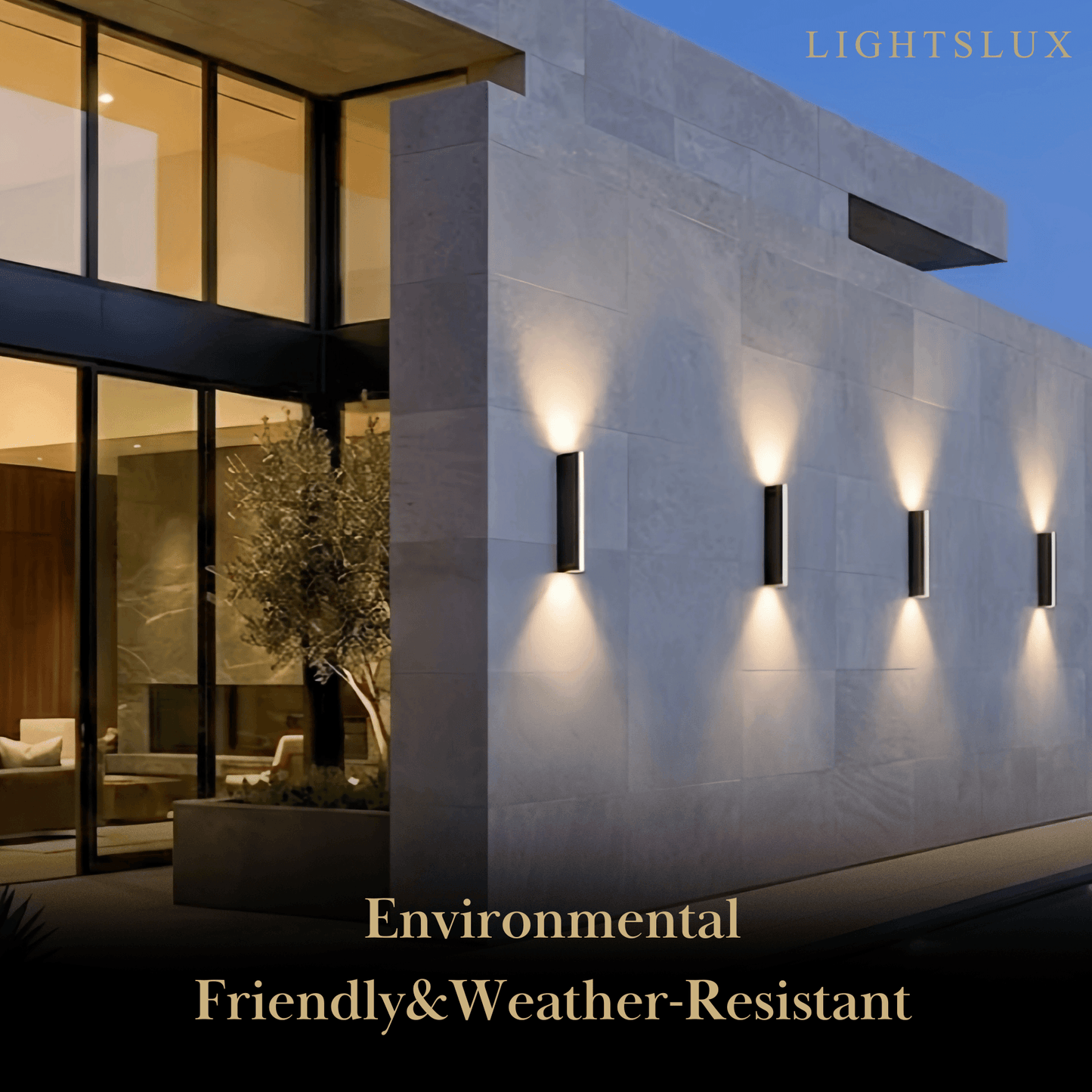 Modern Triangular Outdoor Wall Lamp