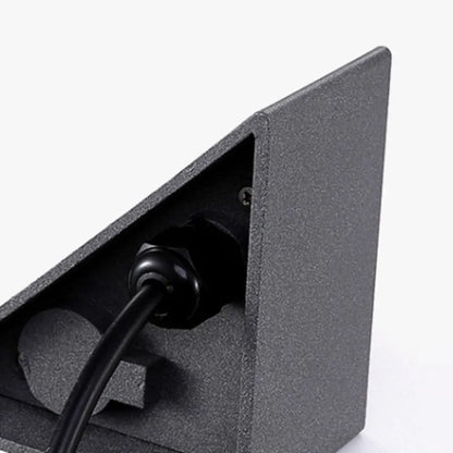 Black Motion Sensor Deck Lamp
