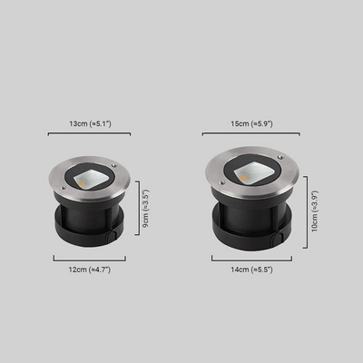 Irondale Minimalist Outdoor Deck Lights - Black