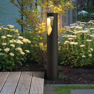 Modern Cylindrical Pathway Light