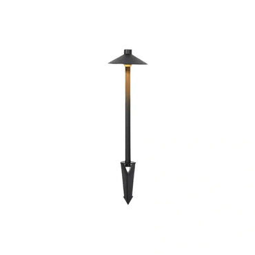 Irondale Modern Black Hooded Outdoor Path Light – Waterproof Garden Lighting