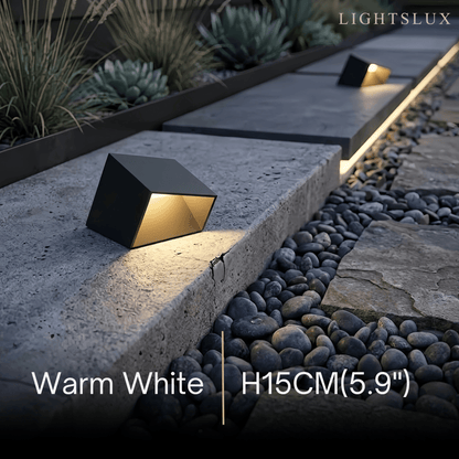 Modern Solar Pathway Lights - Black 