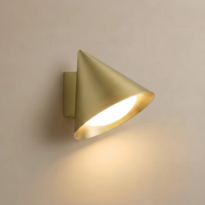 Irondale Minimalist Conical Outdoor Wall Lamp – Black Metal Light for Exterior Wall