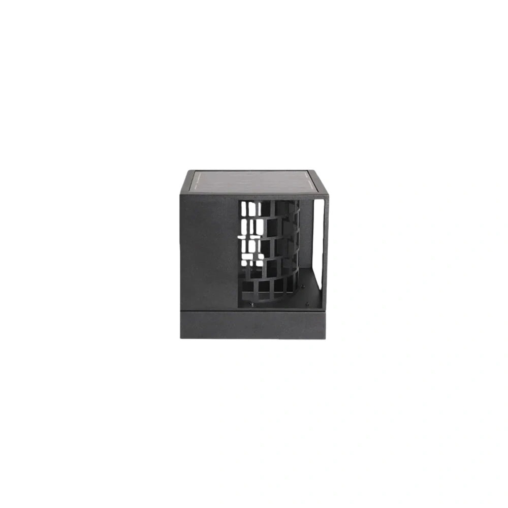 Art Deco Pillar Light - Dark Gray