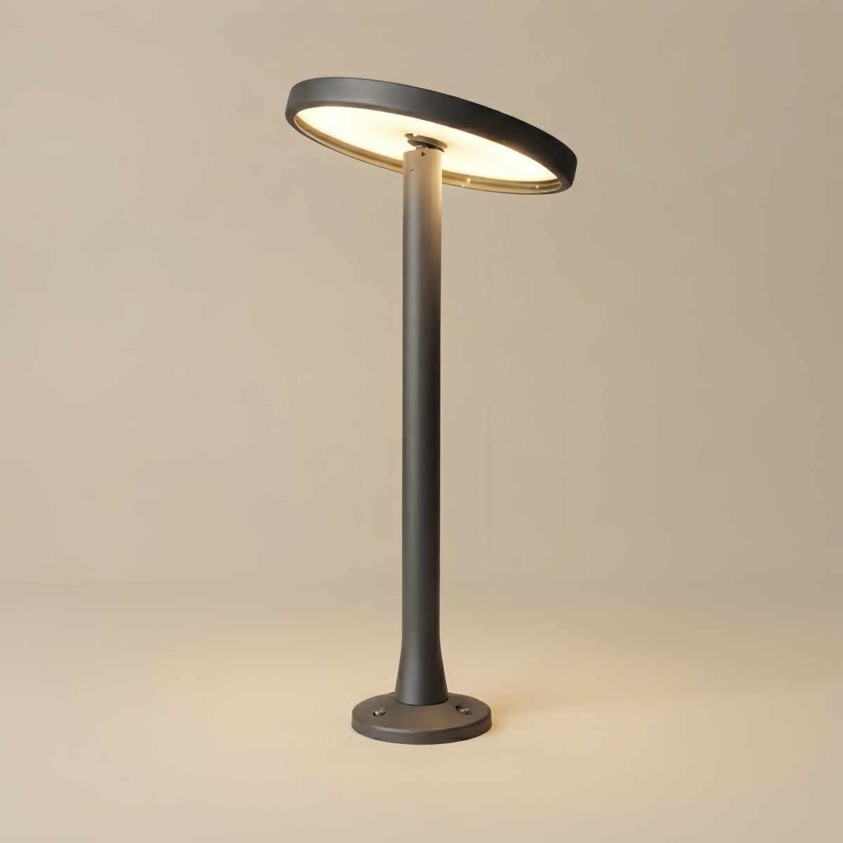 ALS776Irondale Minimalist Solar Pathway Light – Black Metal & Acrylic for Garden