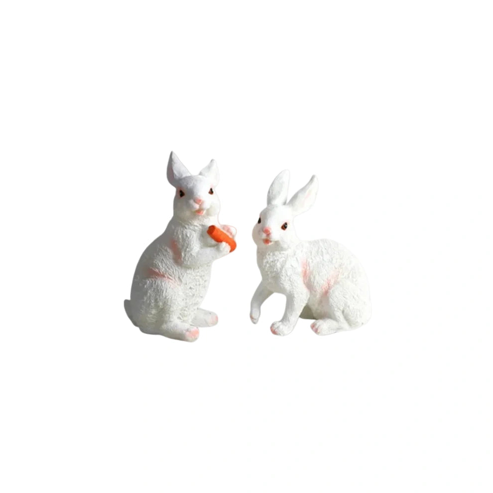 Easter Bunny Outdoor Light – Cute Sitting & Carrot Bunny Garden Lamp