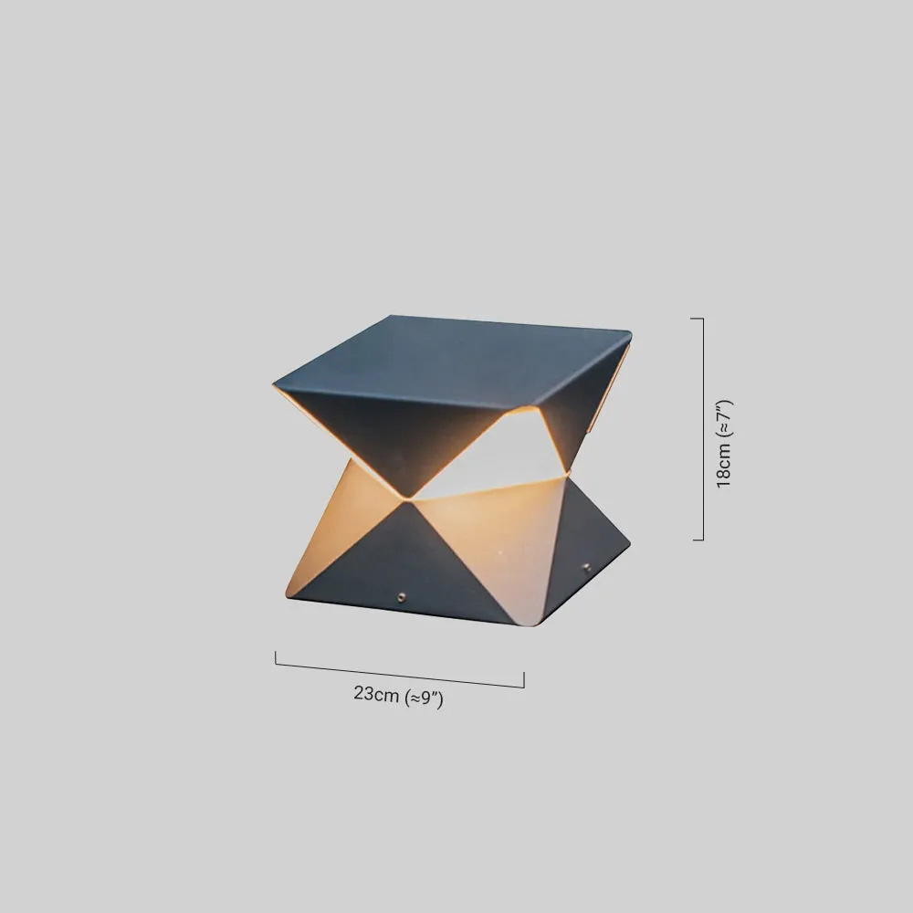 Modern Geometric Outdoor Floor Lamp 