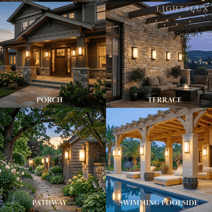 Modern Rectangular Outdoor Wall Lamp