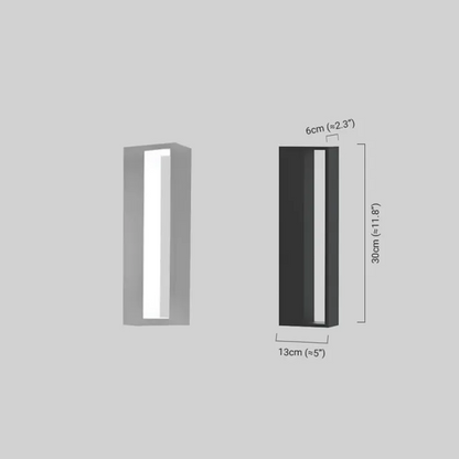 Modern Rectangular Outdoor Wall Lamp