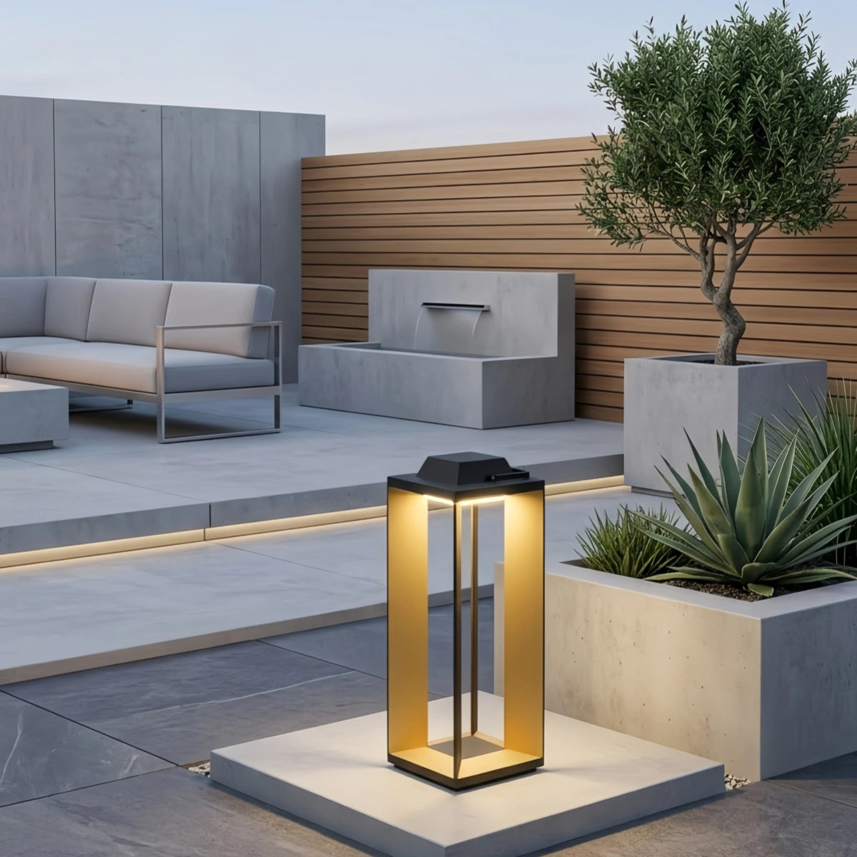 Irondale Modern Outdoor Floor Lamp