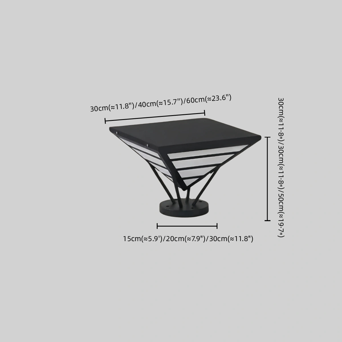 Arcato_Industrial_Black_Pillar_Light_-_Diamond_Metal_Design