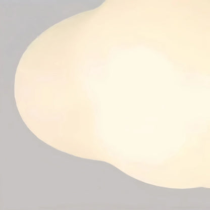 Art Deco Pathway Lights - White Acrylic Cloud Design