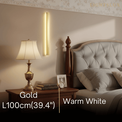 Arcato Minimalist LED Wall Lamp – Black/Gold for Bedroom