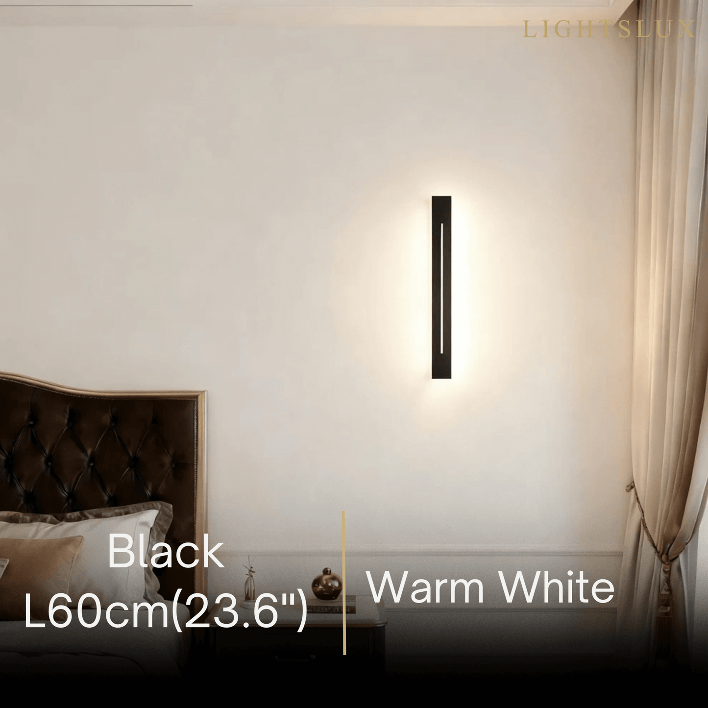 Arcato Minimalist LED Wall Lamp – Black/Gold for Bedroom