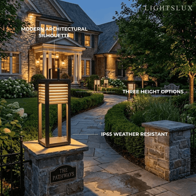 Irondale Modern Solar Outdoor Floor Lamp – Rectangular Black Lantern Light Garden/Patio