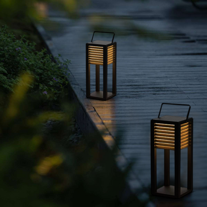 Irondale Modern Solar Outdoor Floor Lamp – Rectangular Black Lantern Light Garden/Patio