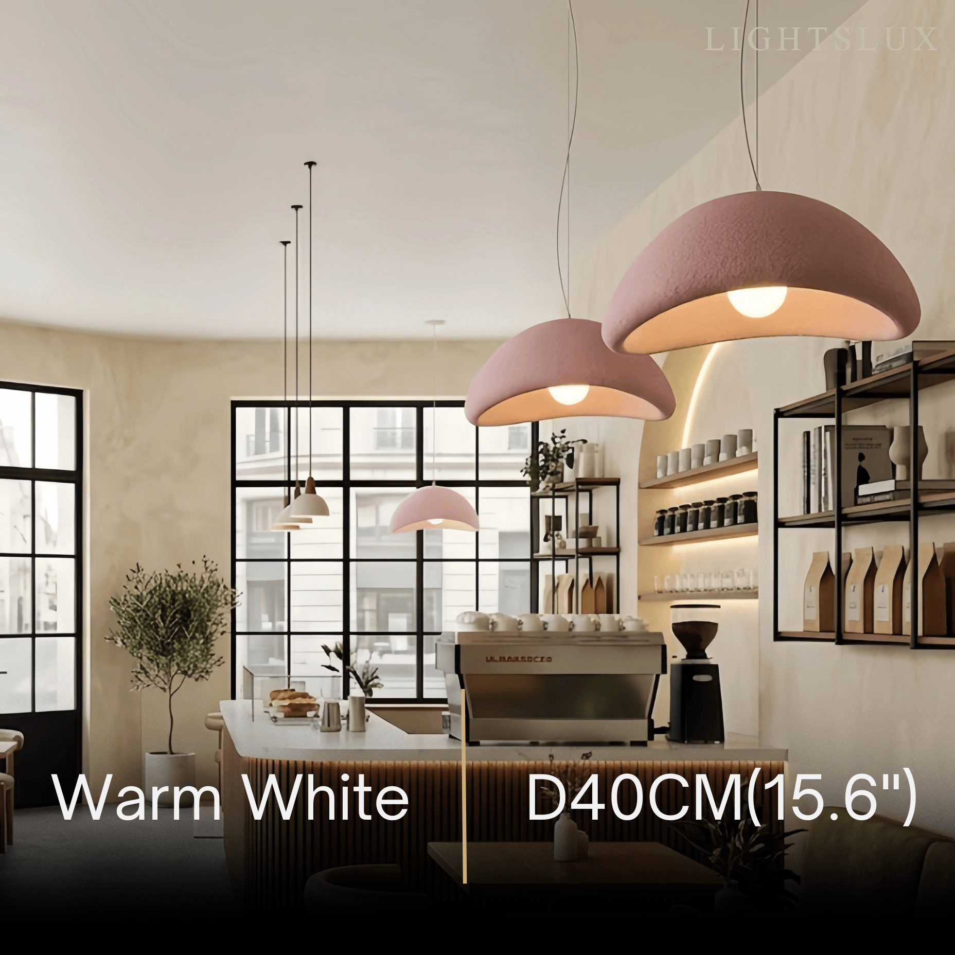 Art Deco Pink Pendant Light