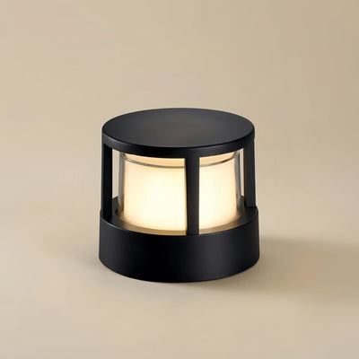 Irondale Industrial Cylindrical Pillar Lights - Weatherproof Metal for Garden