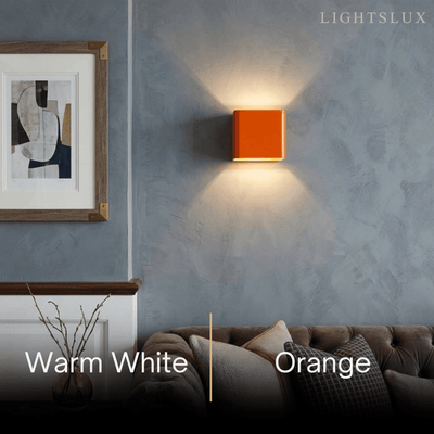 Morandia Modern Square Metal Wall Lamp - 6 Colors