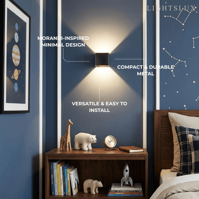 Morandia Modern Square Metal Wall Lamp - 6 Colors