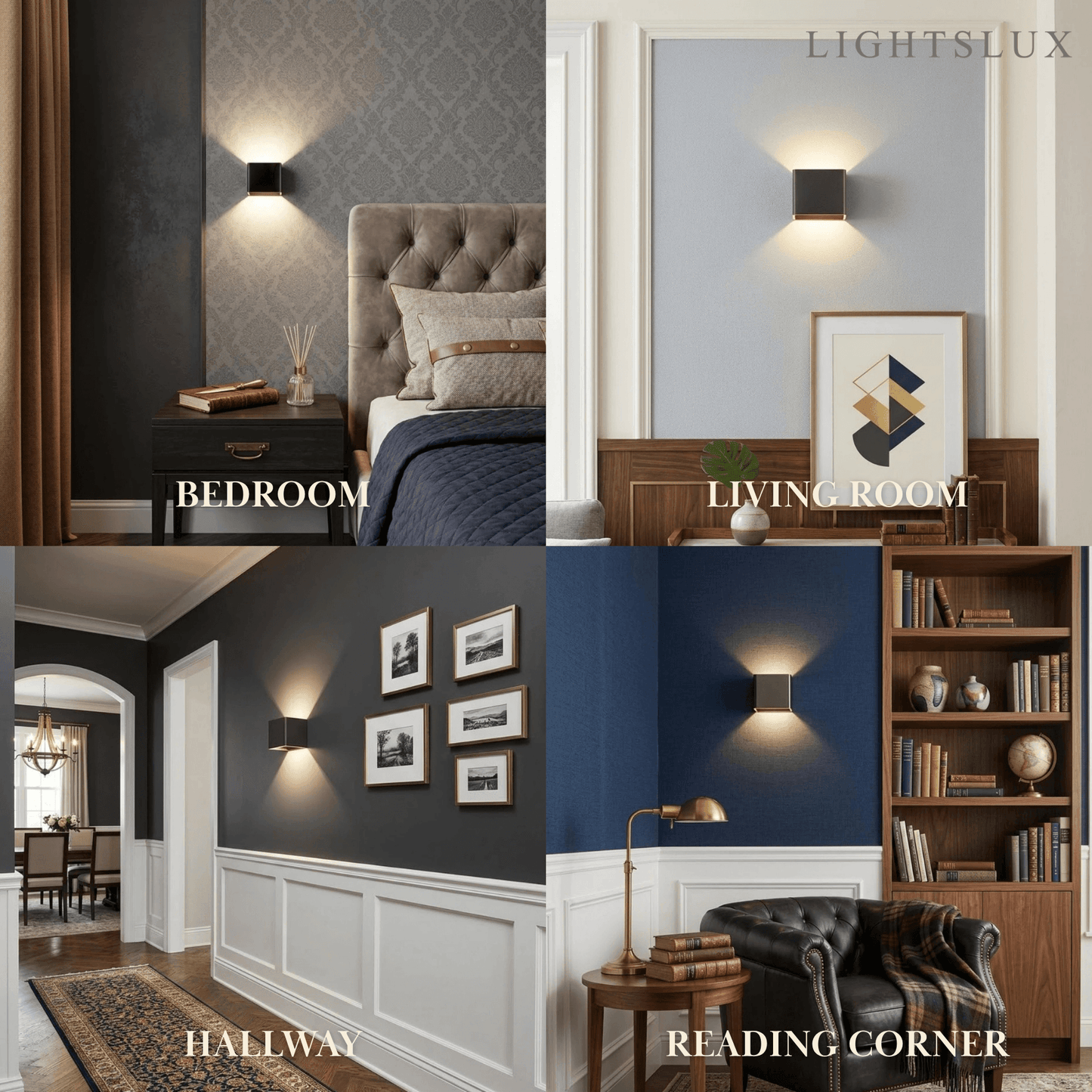 Morandia Modern Square Metal Wall Lamp - 6 Colors