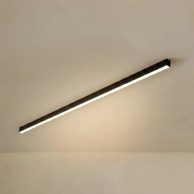 Arcato Minimalist Linear LED Ceiling Light – Black for Living Room