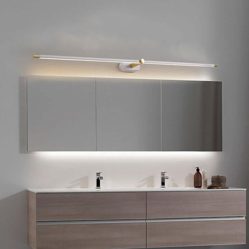 Minimalist Linear White Wall Lamp for Bathroom