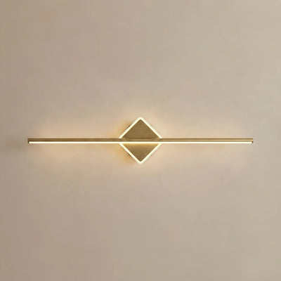 Linear Vanity Light Black/Gold Metal for Bathroom/Bedroom