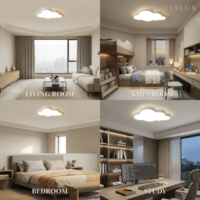 Modern White Flush Mount Ceiling Light