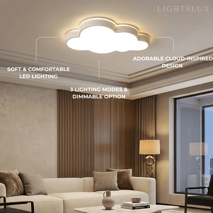 Modern White Flush Mount Ceiling Light
