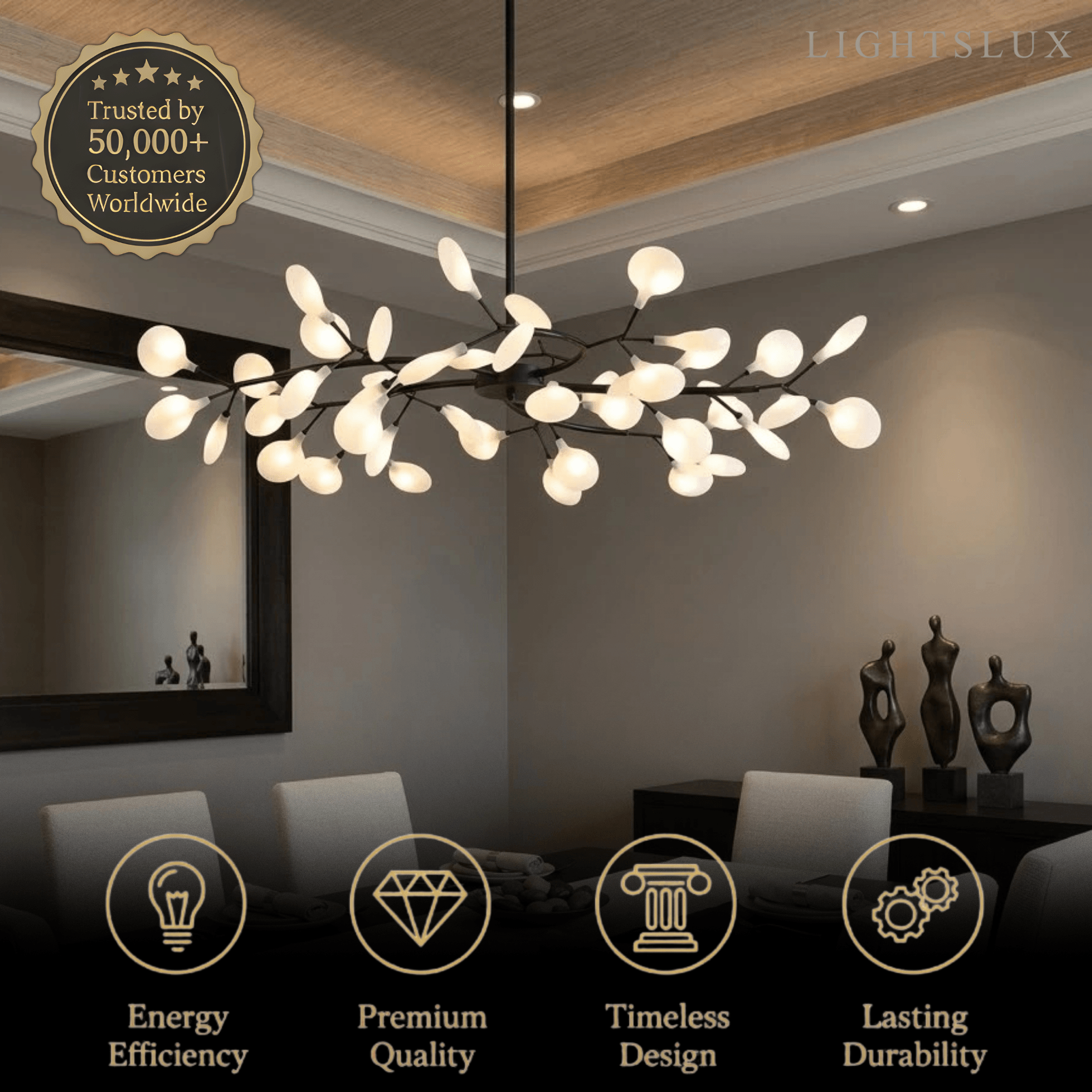 Excelis Art Deco Chandelier