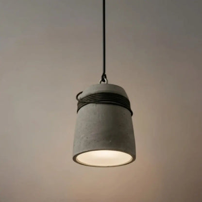 Irondale Industrial Grey Cement Pendant Light